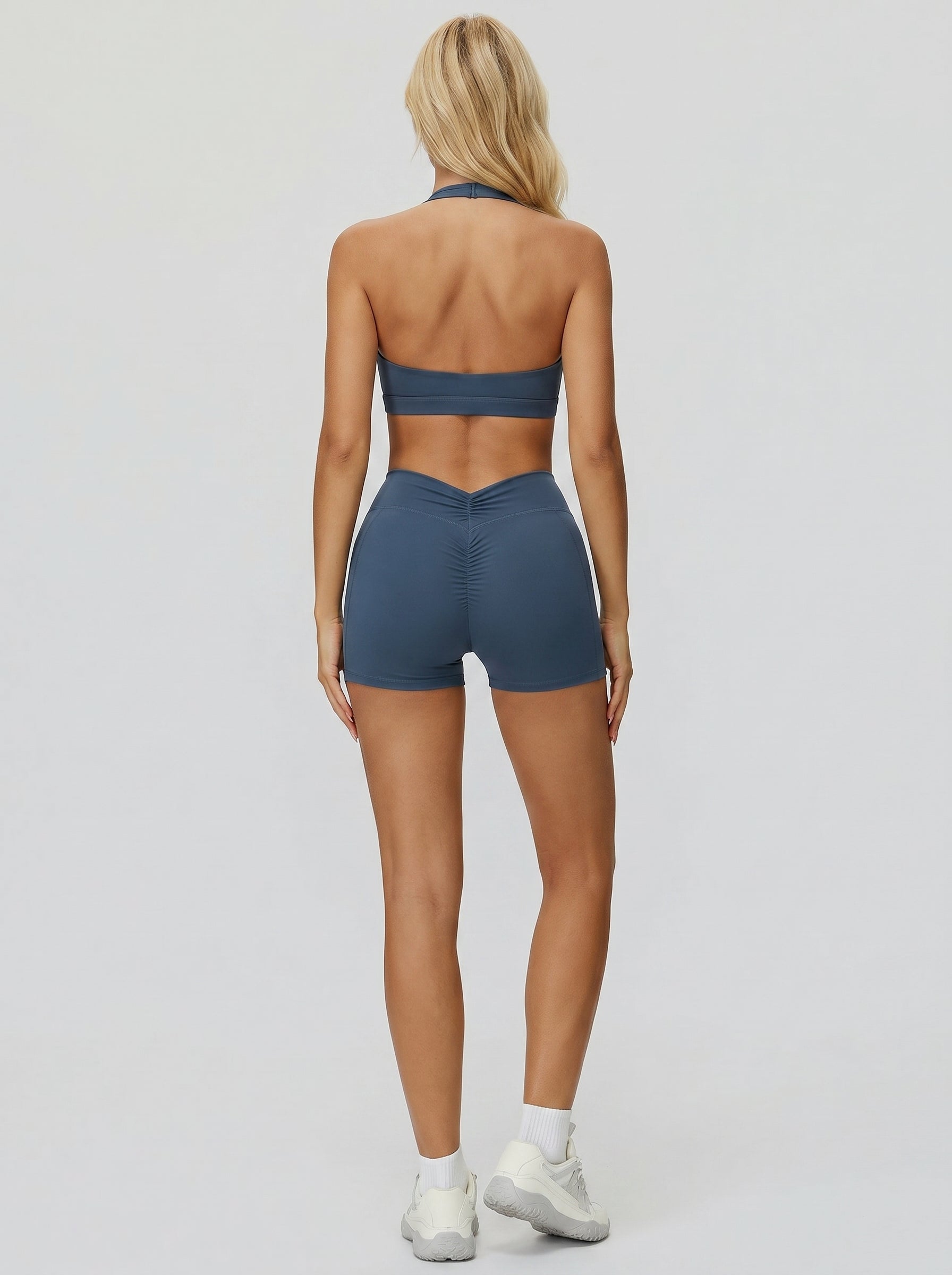 Grey Blue Activewear Set