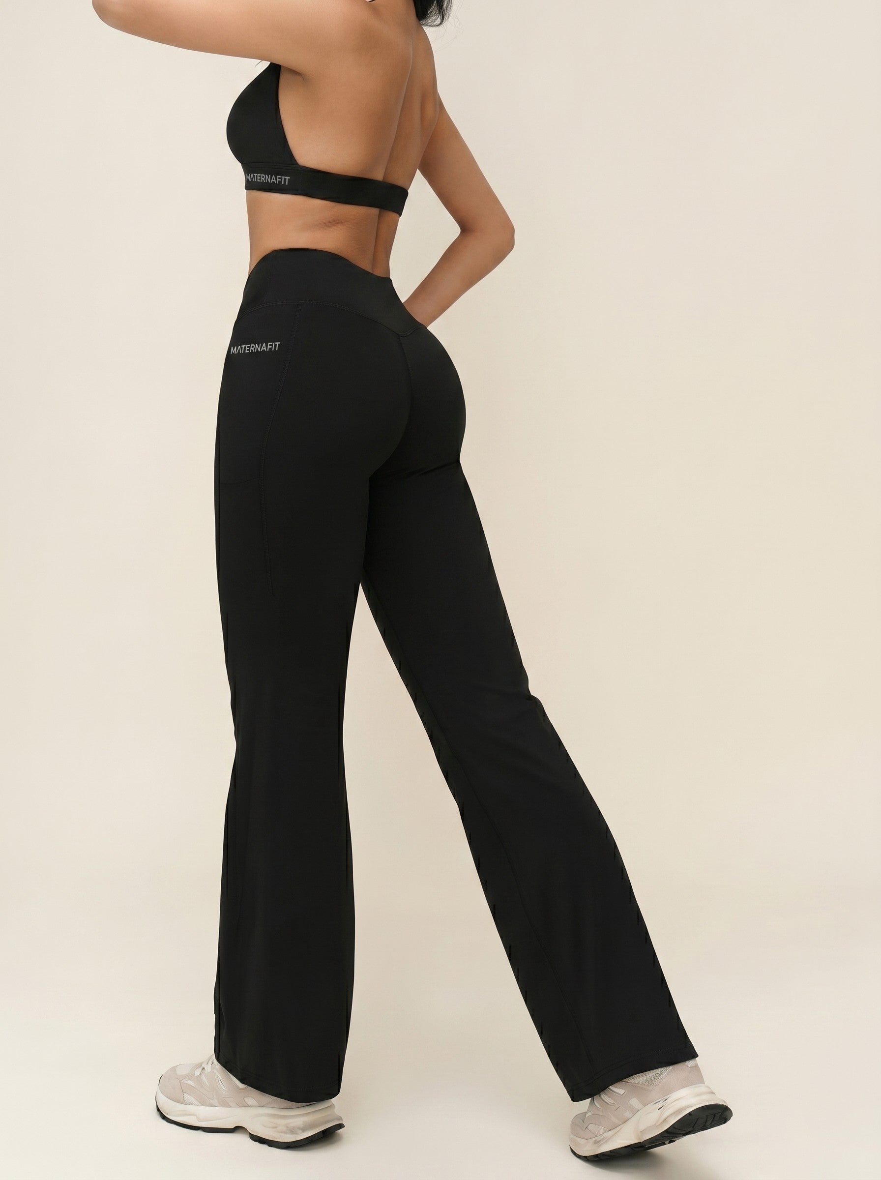 Black Flare Activewear Set