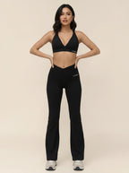 Black Flare Activewear Set
