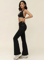 Black Flare Activewear Set