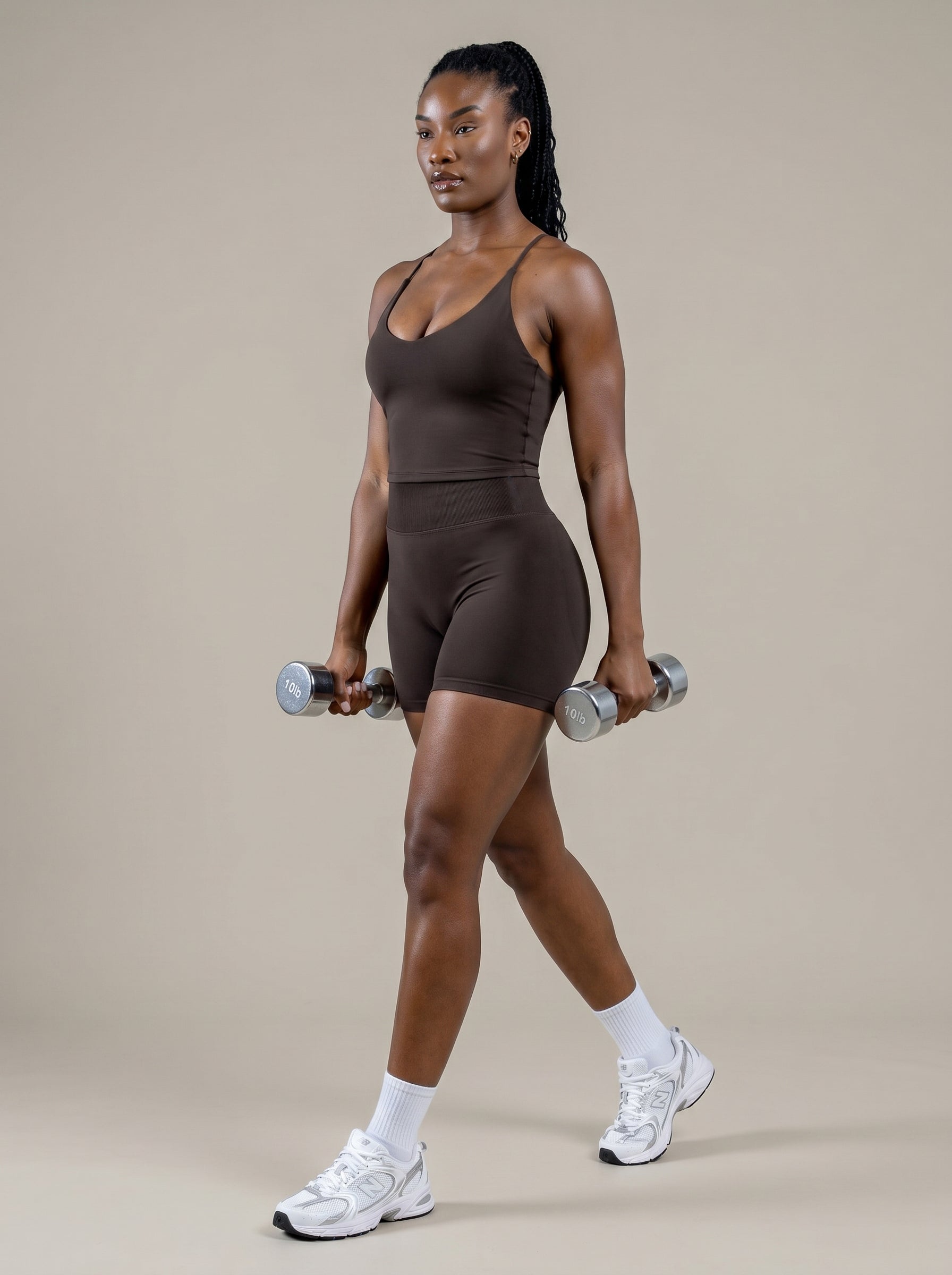 Cocoa Cross Back Short Set