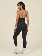 Black Halter Neck Jumpsuit