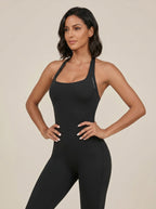 Black Halter Neck Jumpsuit