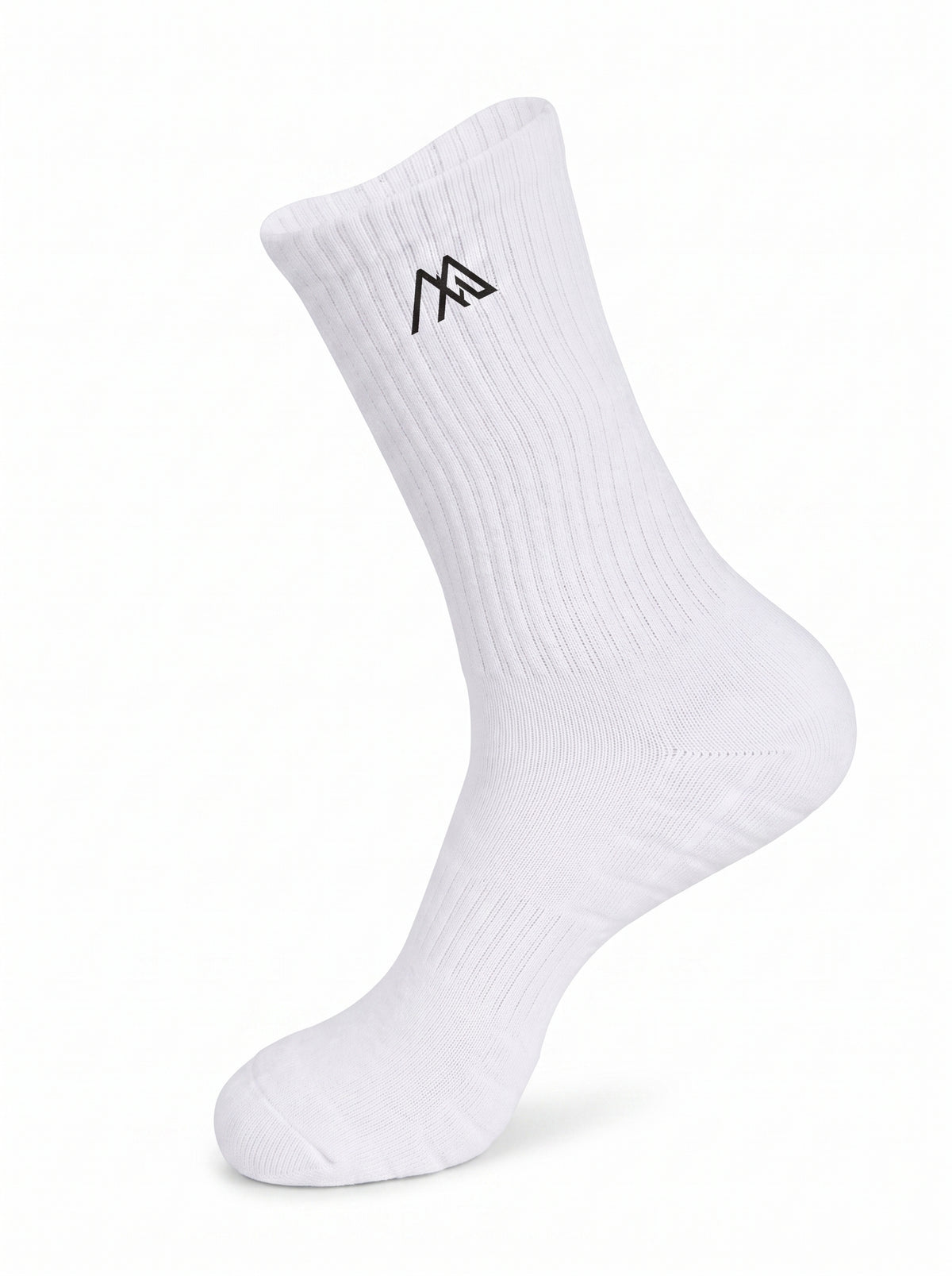 MaternaFit ESSENTIAL Ribbed Crew Socks - White - image 2