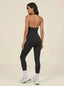 MaternaFit Halter-Neck Jumpsuit - Black - image 1
