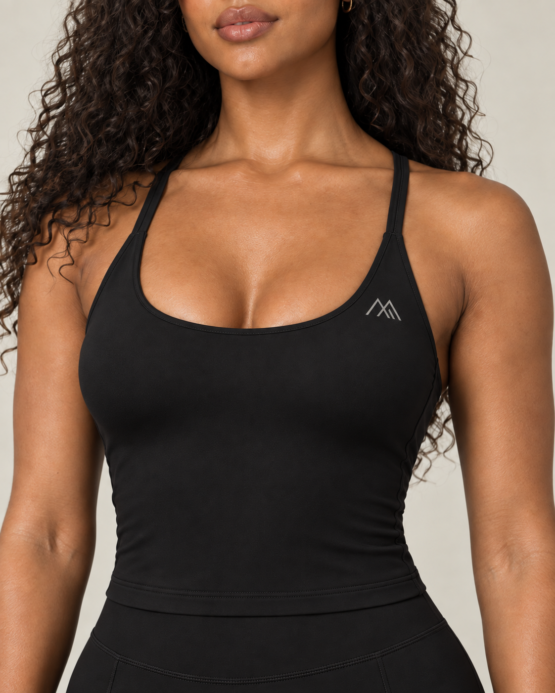 MaternaFit EMPOWER Cross-Back Training Bra - Black - image 4
