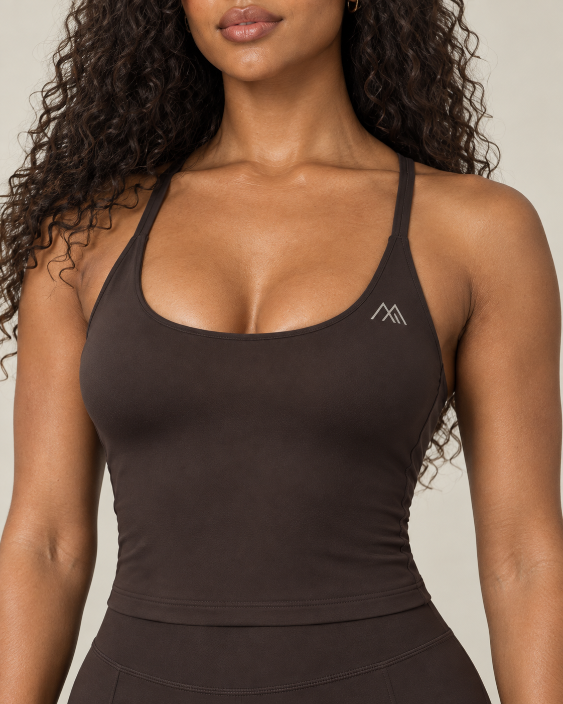 MaternaFit EMPOWER Cross-Back Training Bra - Cocoa - image 8