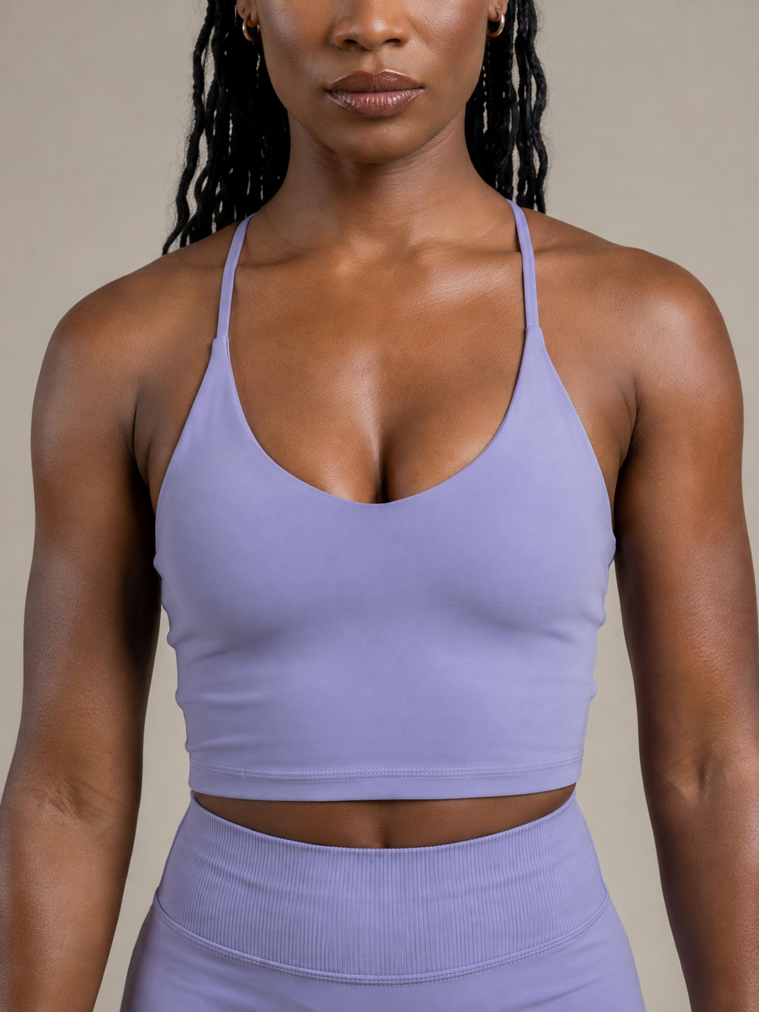 MaternaFit EMPOWER Cross-Back Training Bra - Nightfall Purple - image 11