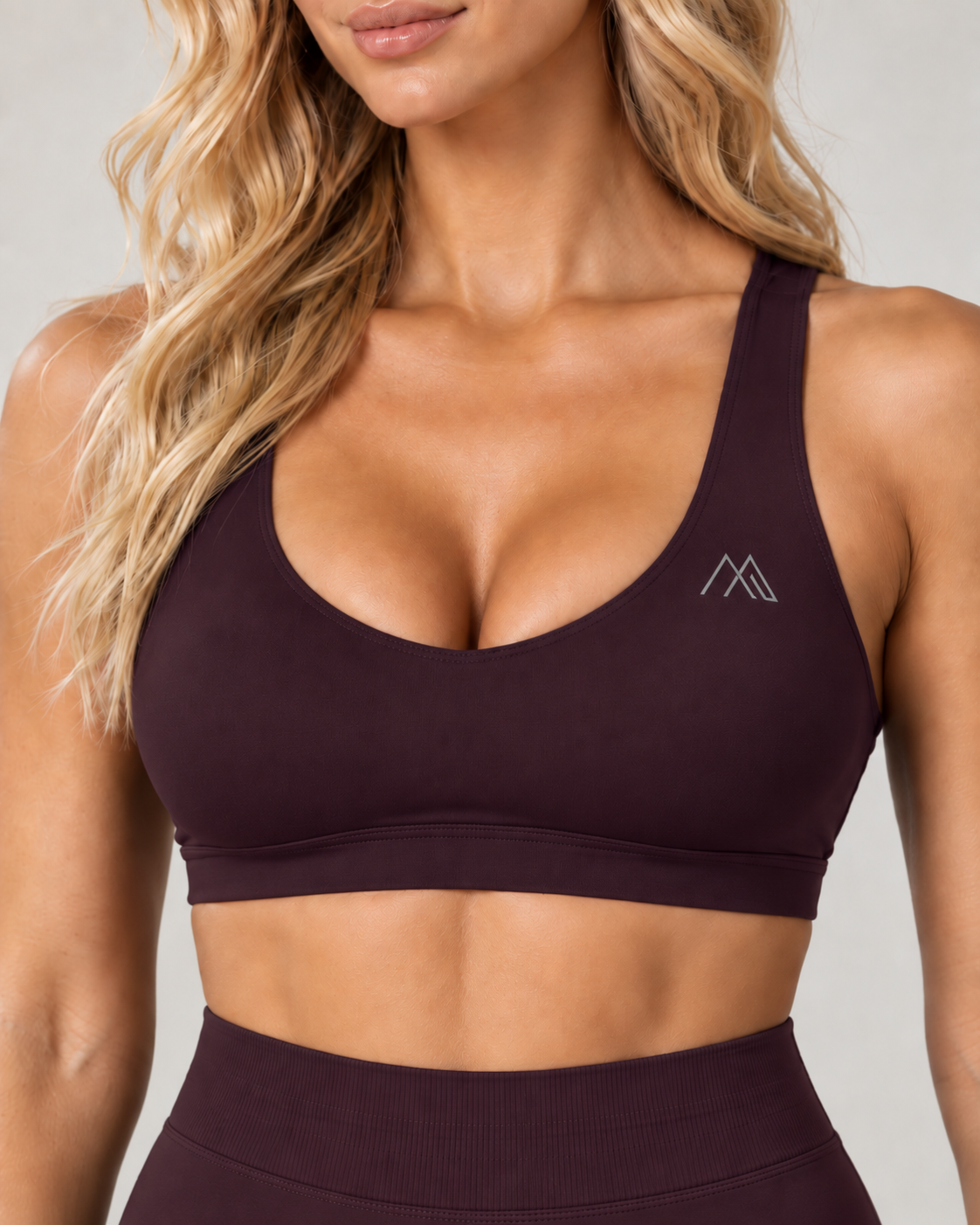 MaternaFit EMPOWER Sculpt V-Back Bra - Dark Coffee Brown - image 9