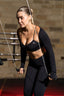 MaternaFit EMPOWER Cross-Back Training Bra - Black - image 1