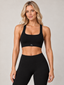 MaternaFit FLOW Square-Back Training Bra - Black - image 2