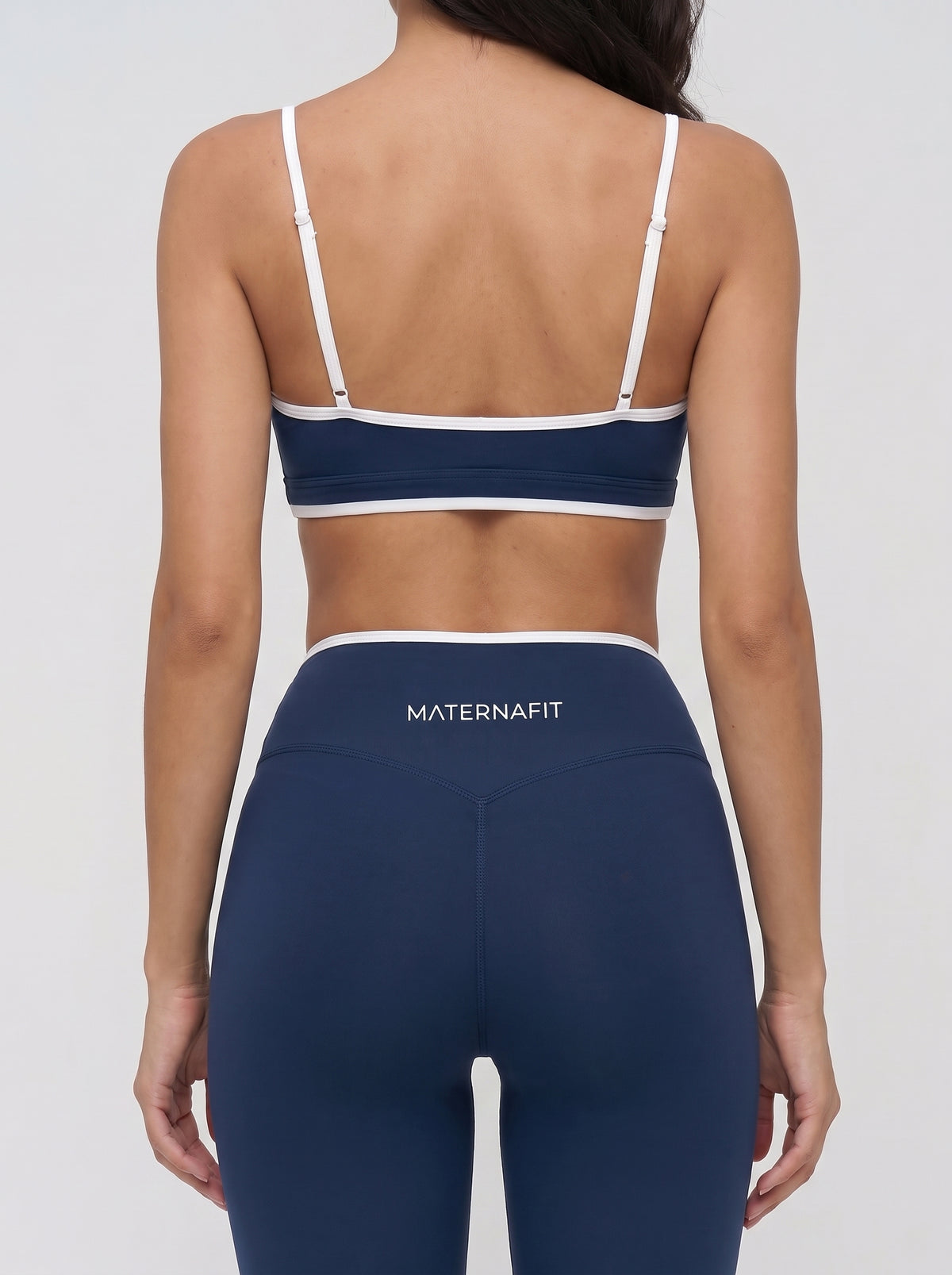MaternaFit V-Waist Leggings - Navy Blue - image 3