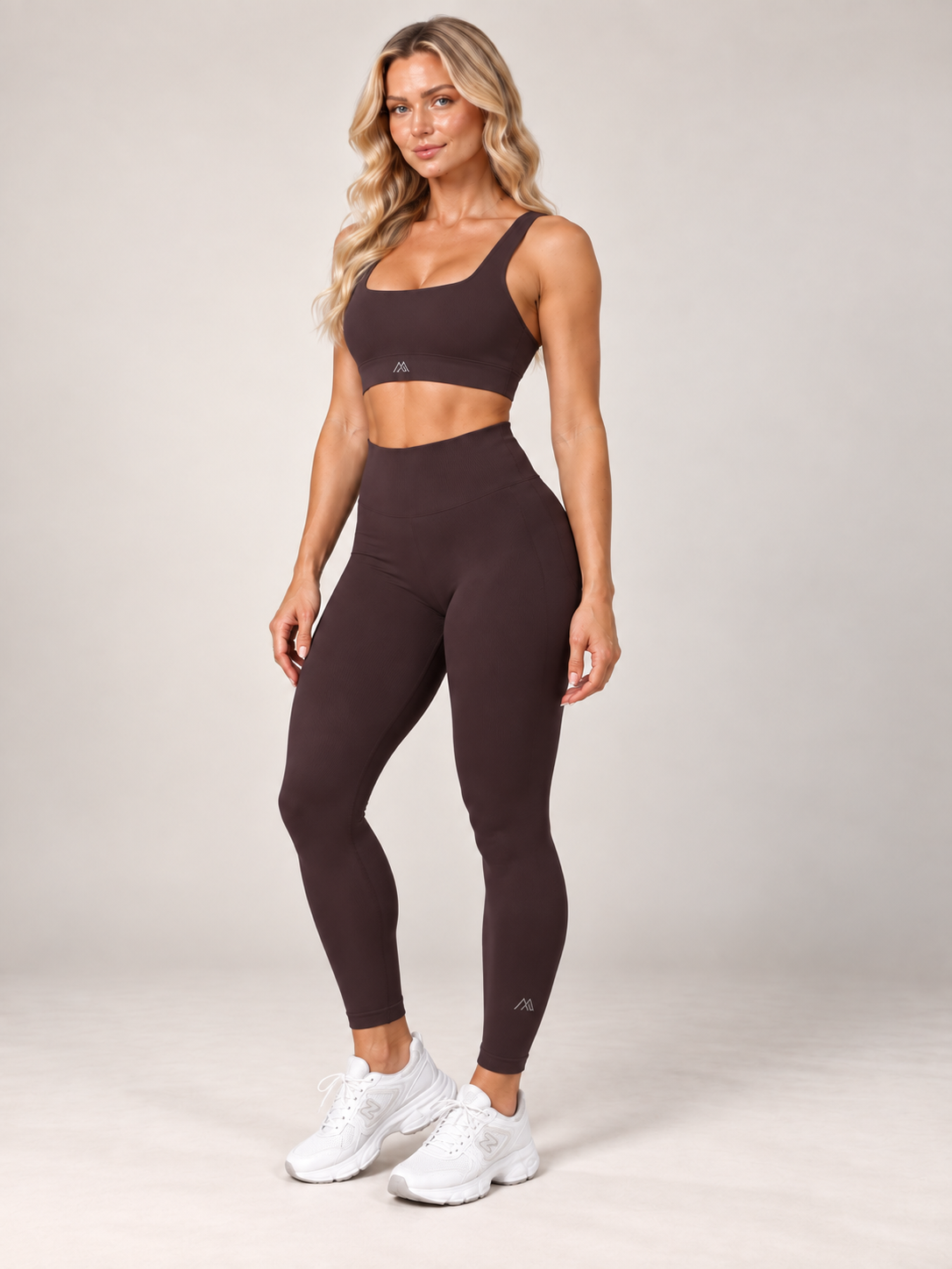 MaternaFit EMPOWER Scrunch Lift Leggings - Dark Coffee Brown - image 5