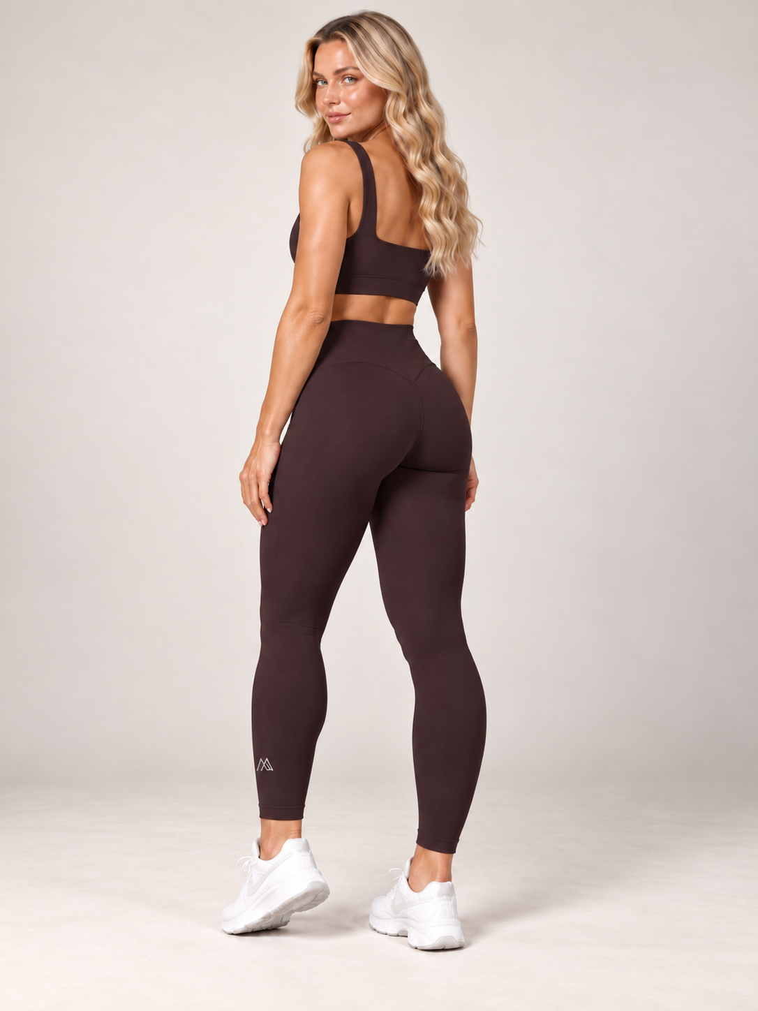 MaternaFit EMPOWER Scrunch Lift Leggings - Dark Coffee Brown - image 6