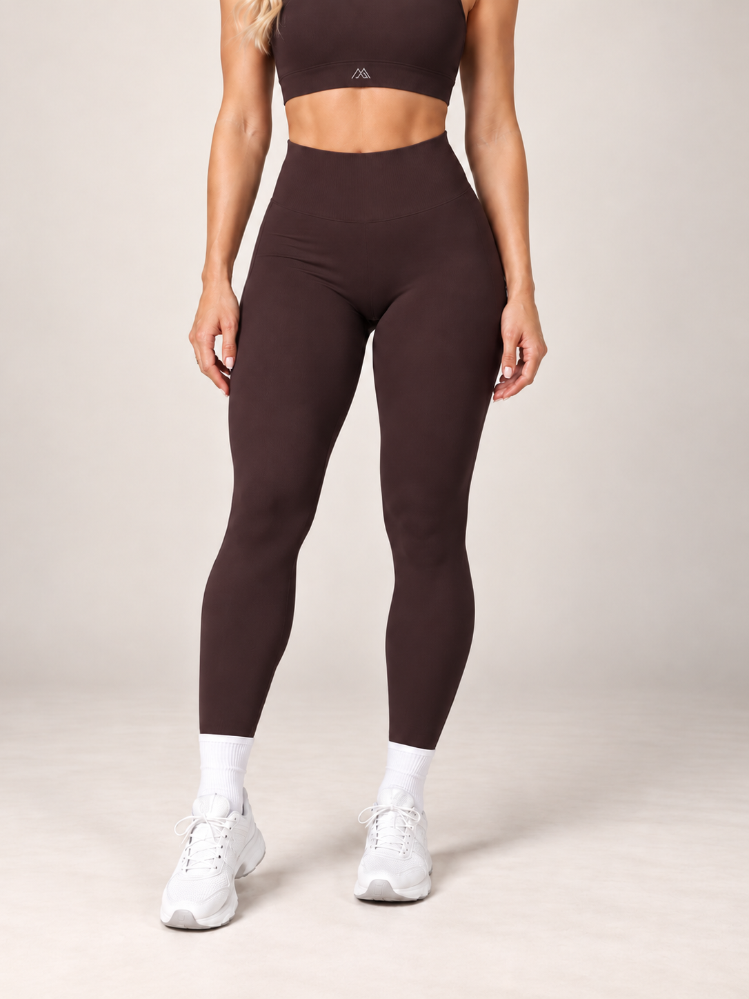 MaternaFit EMPOWER Scrunch Lift Leggings - Dark Coffee Brown - image 7