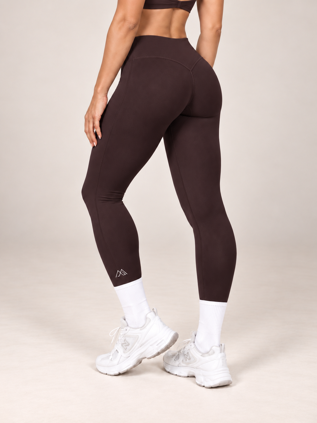 MaternaFit EMPOWER Scrunch Lift Leggings - Dark Coffee Brown - image 8