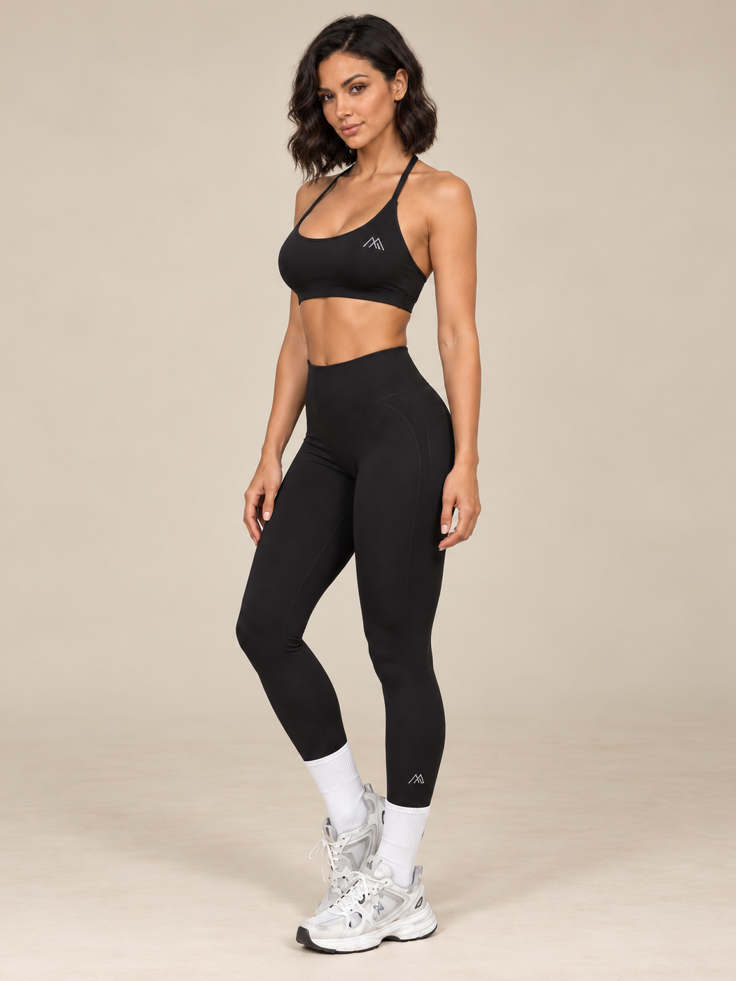 MaternaFit EMPOWER Ruched Lift Leggings - Black - image 2 Secondary image
