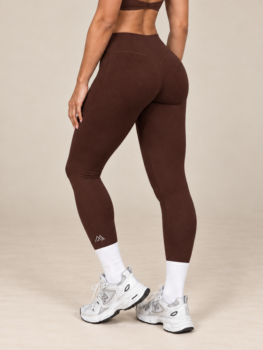 MaternaFit EMPOWER Ruched Lift Leggings - Reddish Brown - image 10