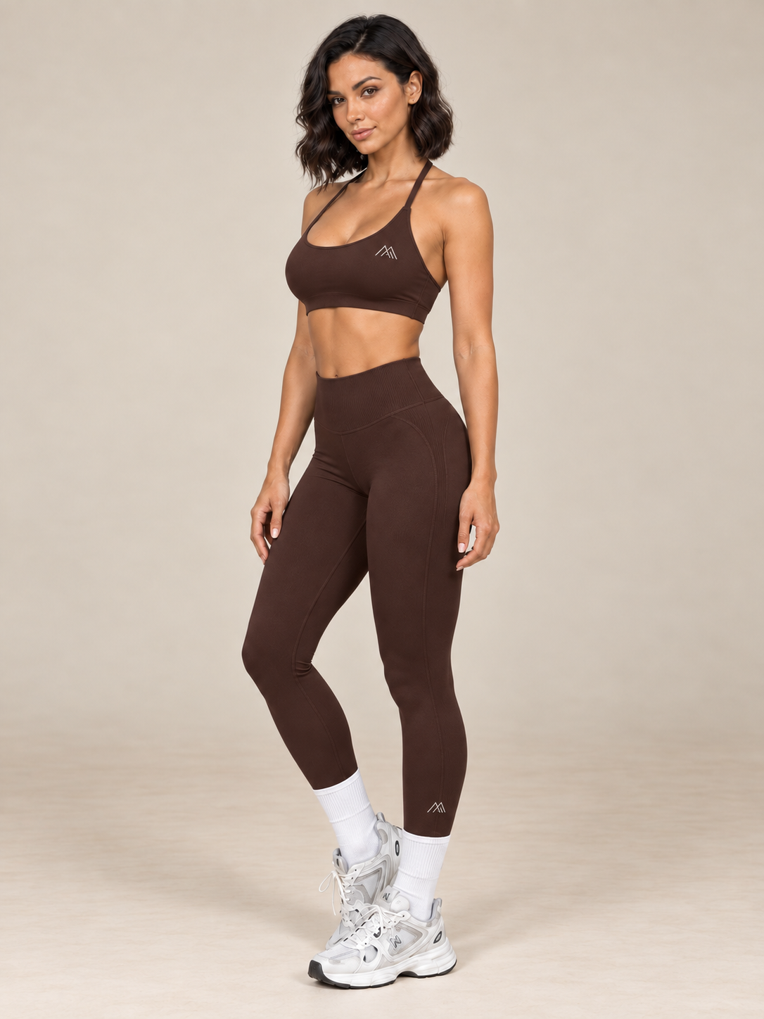 MaternaFit EMPOWER Ruched Lift Leggings - Reddish Brown - image 12
