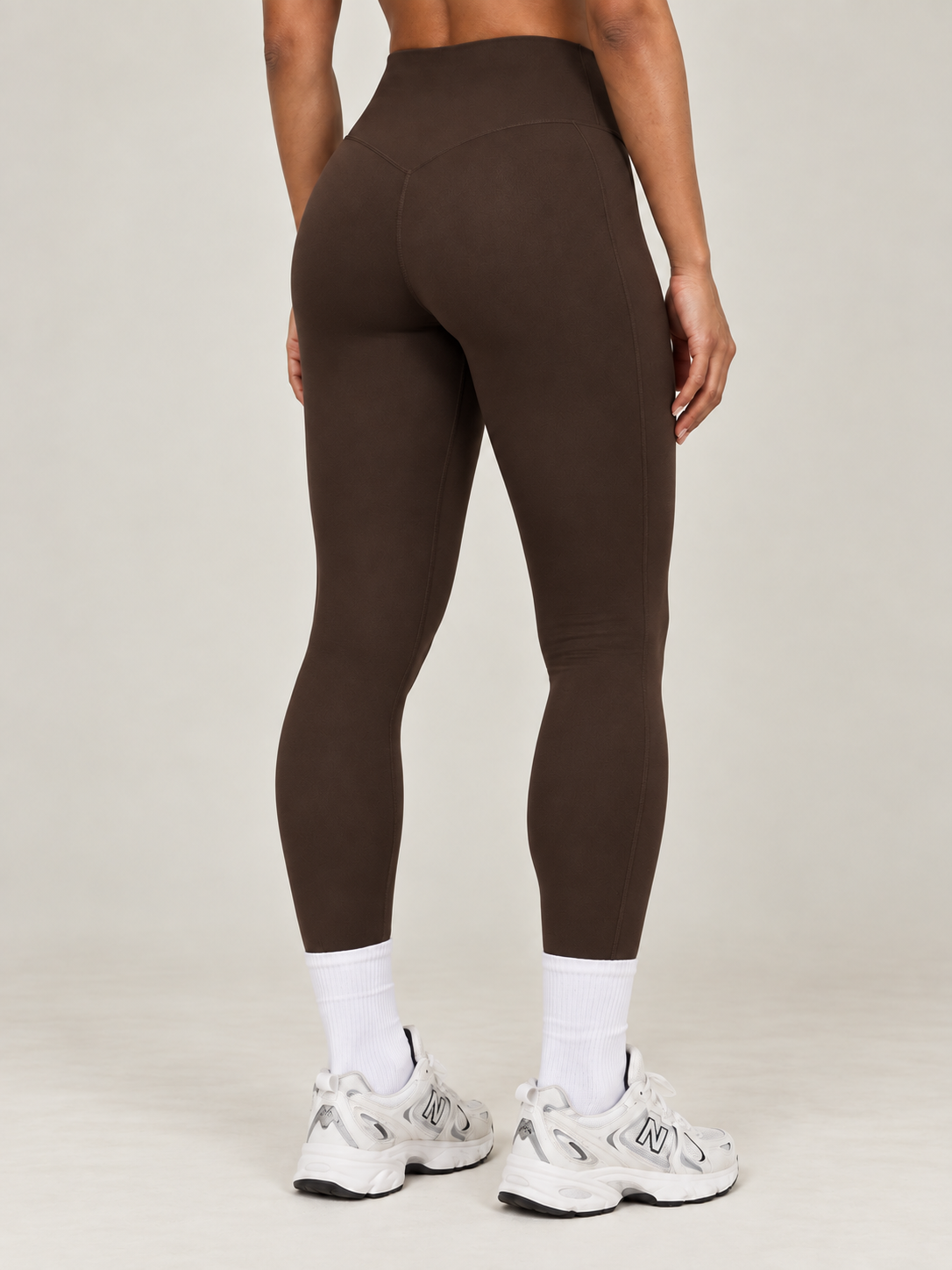 MaternaFit FLOW Cross-V Sculpt Leggings - Brown - image 7
