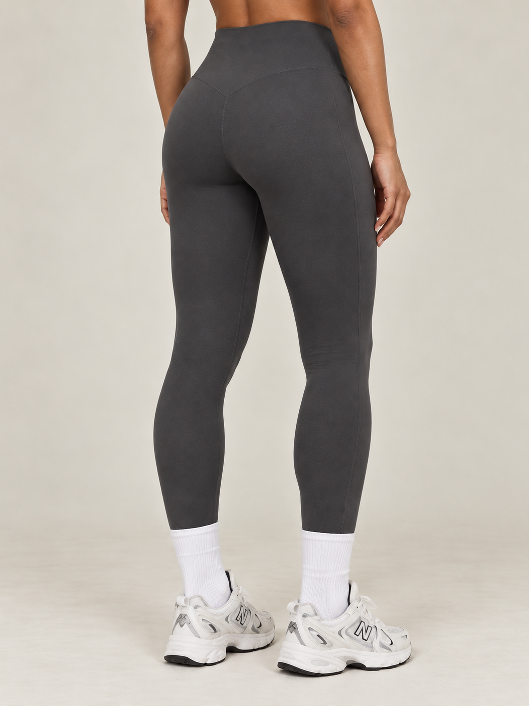 MaternaFit FLOW Cross-V Sculpt Leggings - Raven Gray - image 11