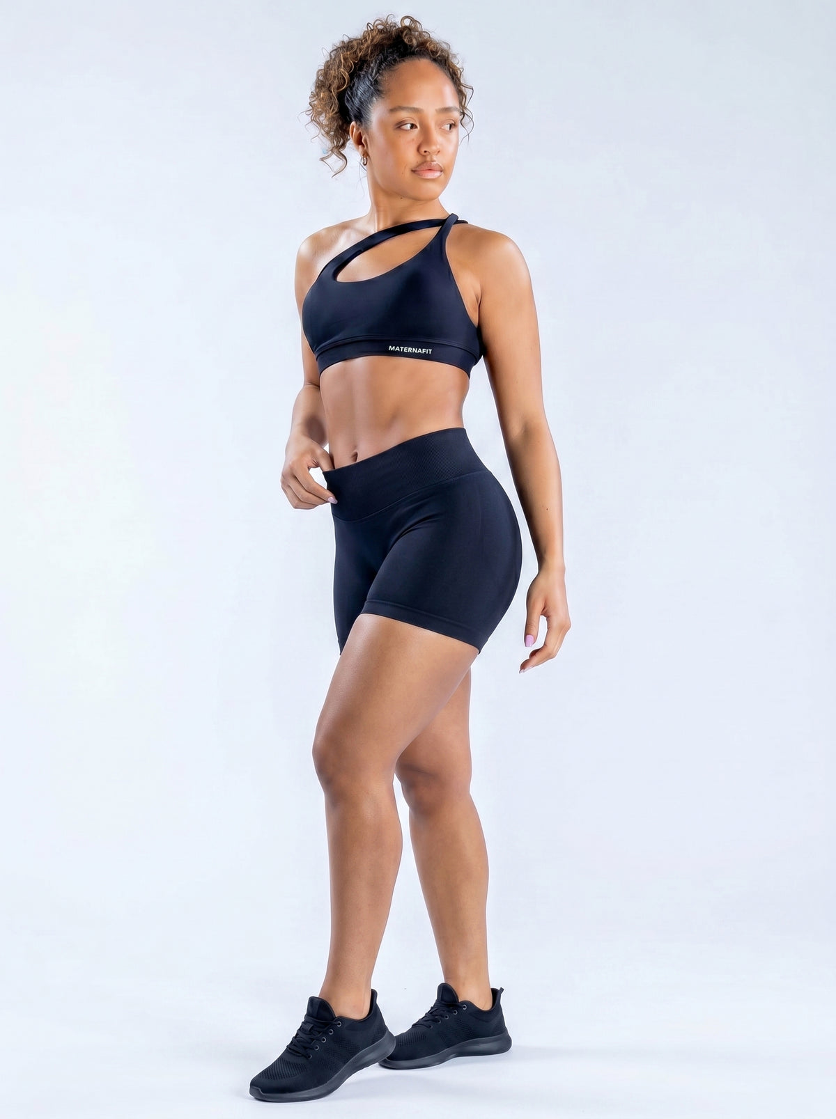 MaternaFit Scrunch Sculpt Shorts - Black - image 2 Secondary image