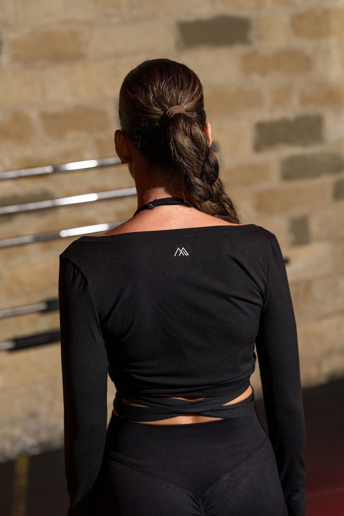 MaternaFit FLOW Sculpt Wrap Top - Black - image 1