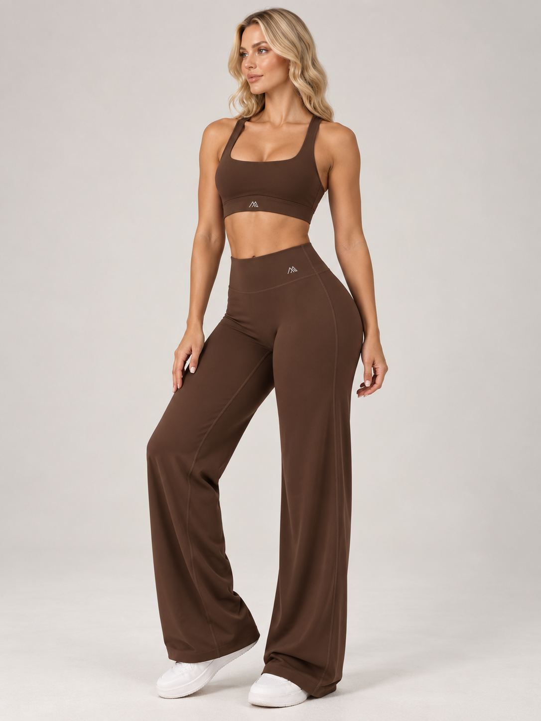 MaternaFit FLOW Straight-Leg Training Pants - Brown - image 8