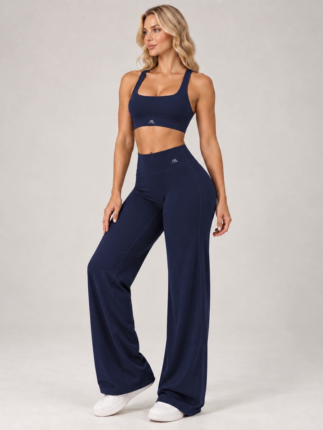MaternaFit FLOW Straight-Leg Training Pants - Navy Blue - image 11